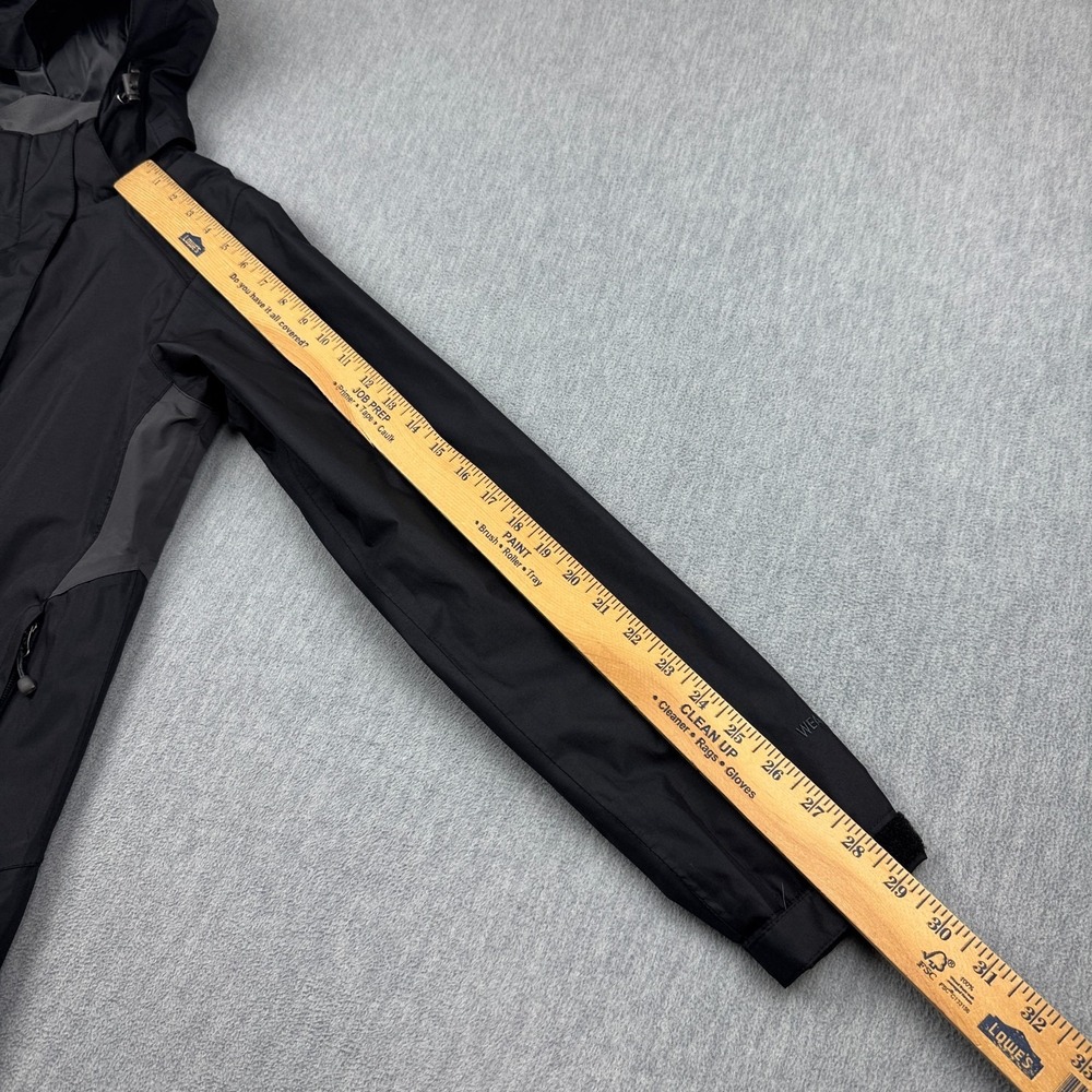 Eddie Bauer Jacket Womens XS Black Weatheredge‎ Windbreaker Hooded Rain Outdoor - Picture 15 of 16
